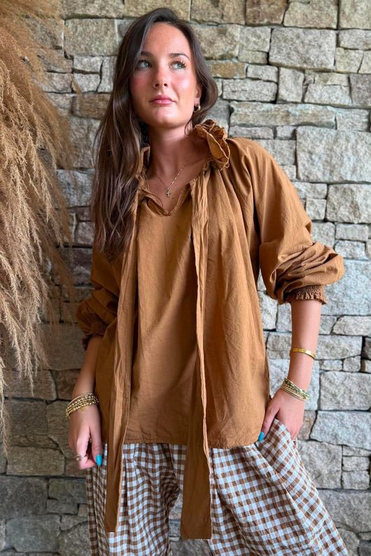 Larc Poet Blouse Hazelnut